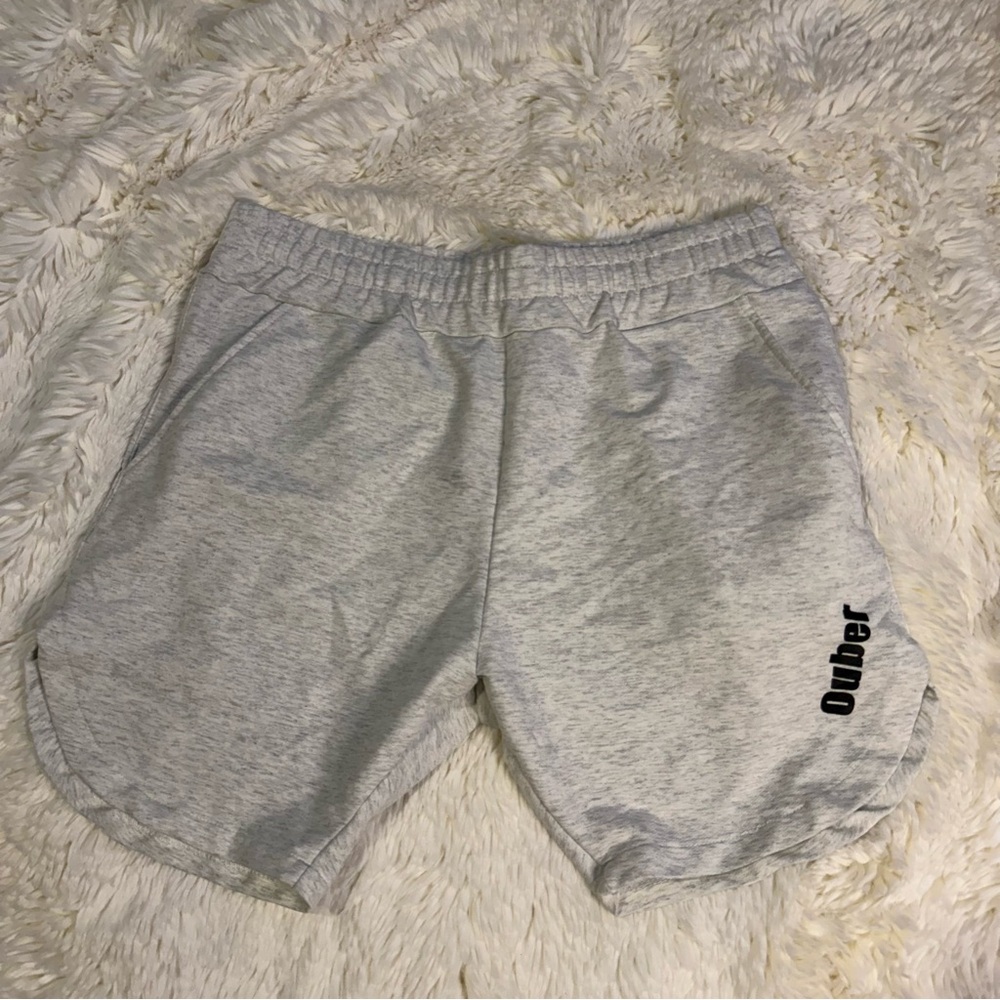 Ouber Men's Gray Athletic Shorts small 4” inseam no liner